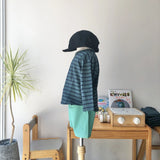 Border long T-shirt (90~150)