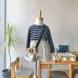 Border long T-shirt (90~150)