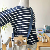 Border long T-shirt (90~150)