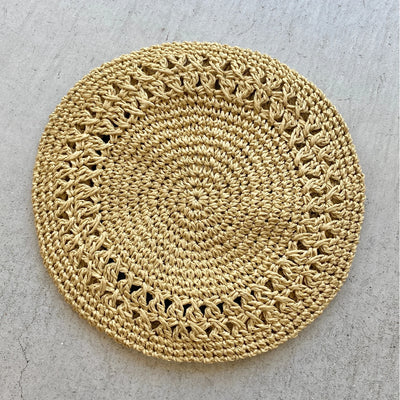 paper openwork beret