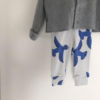 mini rodini ORGANIC flying birds baby leggings