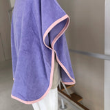 【hamomisi】hooded towel poncho(90~110)
