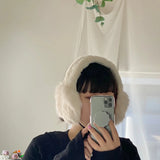 【ハモミシノオトナフク】Fur ear muffler