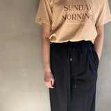 Lettering loose fit T-shirt [Hamomisi no Otonafuku]