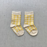 【hamomisi】vivid check socks dig