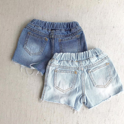 Damage Denim shorts (90~120)