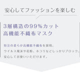 3D non-woven mask, bi-color type (individually wrapped in 10 pieces) 20 pieces