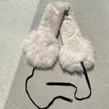 【ハモミシノオトナフク】Fur ear muffler