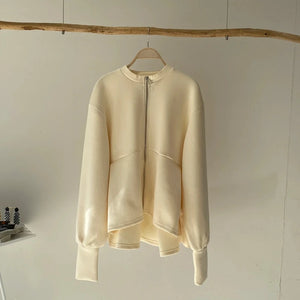 【ハモミシノオトナフク】Back Flare Bonded Jacket