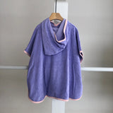 【hamomisi】hooded towel poncho(90~110)
