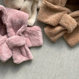 【kids】Bear hat with muffler