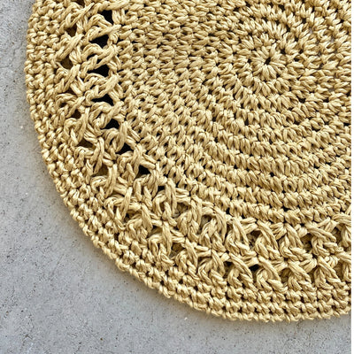 paper openwork beret