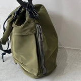 【ハモミシノオトナフク】2-way drawstring nylon bag