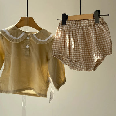 Checkered pants set(73~90)