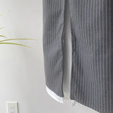 【ハモミシノオトナフク】Striped straight skirt
