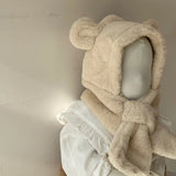 【kids】Bear hat with muffler