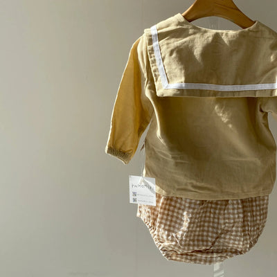 Checkered pants set(73~90)