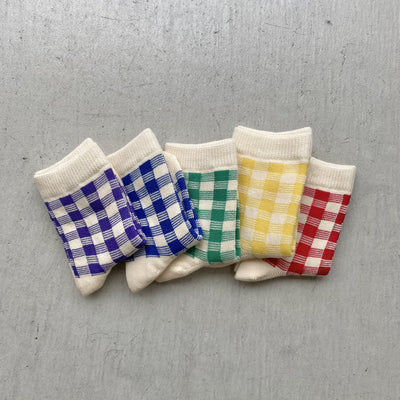 vivid check socks dig