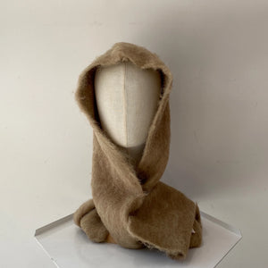 【ハモミシノオトナフク】Mohair-Touch hood muffler