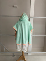 【hamomisi】hooded towel poncho(90~110)