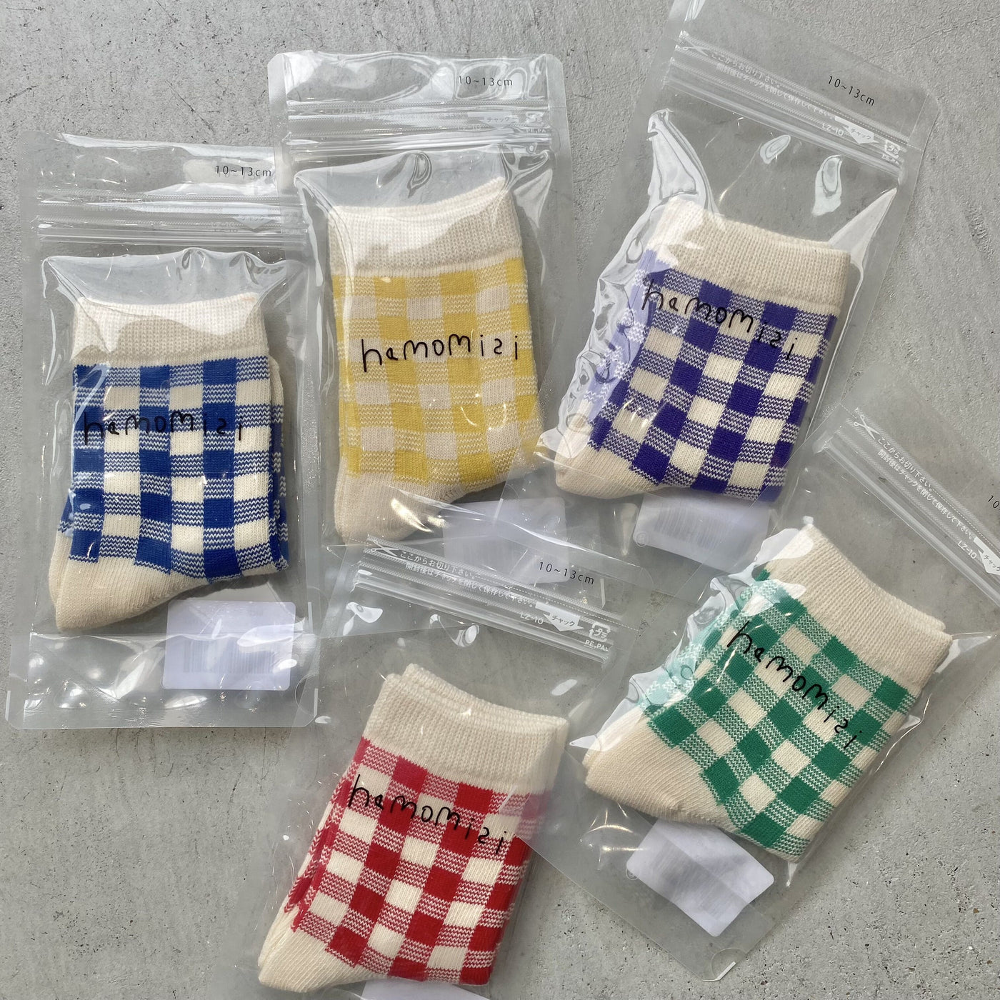 vivid check socks dig