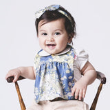 【Niva】襟付き上品花柄スタイ／Flower Pattern Bib（2色展開）