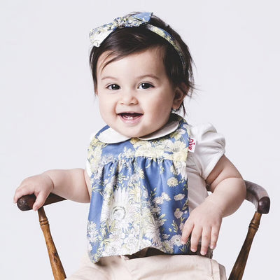 Flower Pattern Bib (2 colors)