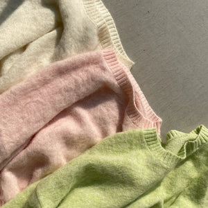 【ハモミシノオトナフク】Mohair crew neck pullover