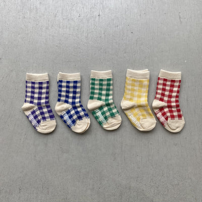 vivid check socks dig