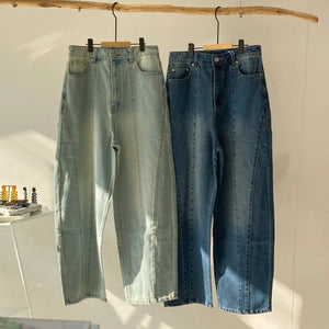 【ハモミシノオトナフク】Denim curve pants