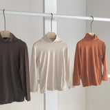 【hamomisi】Turtleneck long T-shirt (80~140)