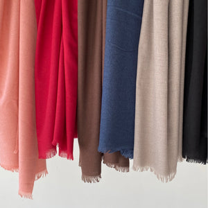【ハモミシノオトナフク】Plain reversible stole