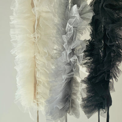 Tulle shoulder strap [Hamomishi adult clothing]