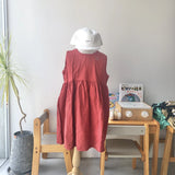 【hamomisi】No sleeve one piece(110.120)