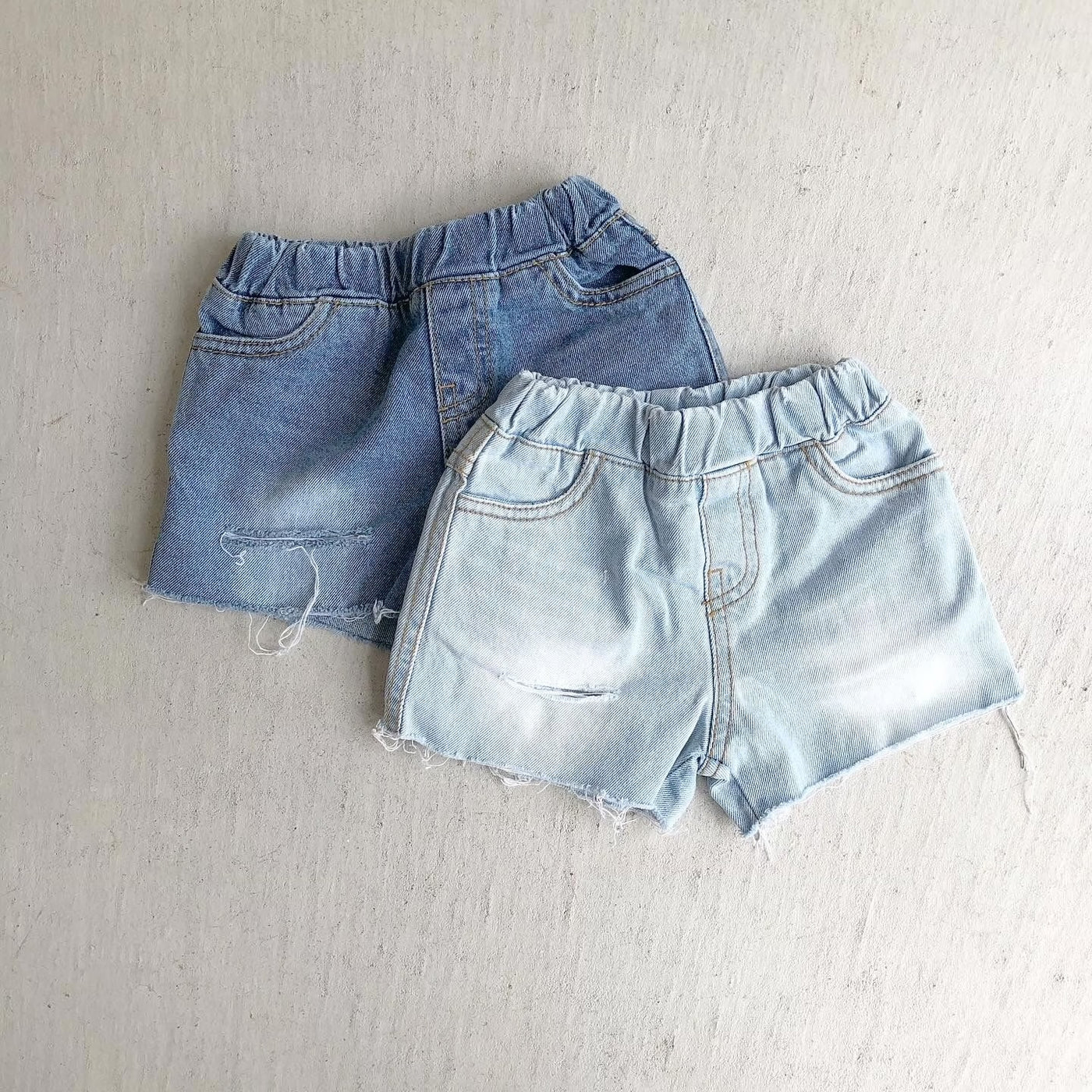Damage Denim shorts (90~120)