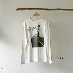 【ハモミシノオトナフク】Oversized Photo T-Shirt