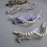 【sAn】受注予約 aokiyuri×sAn｜Hair pin Pearl　お届け予定：9月下旬